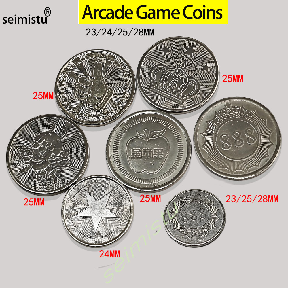 100 stks Rvs 23/24/25mm Tokens - Vending Arcade Games recensie en prijs